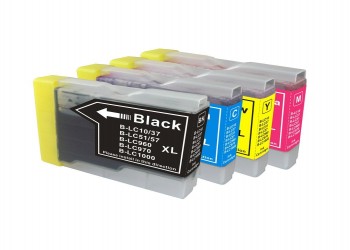 4 ink cartridge patible brother lc 51 xxl lc51 cmyk detail